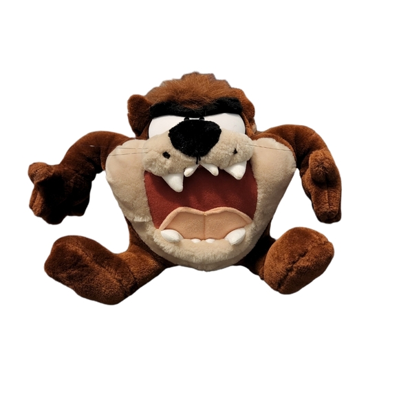 Vtg 90s Voice Taz Stuffed Animal - Picture 1 of 12